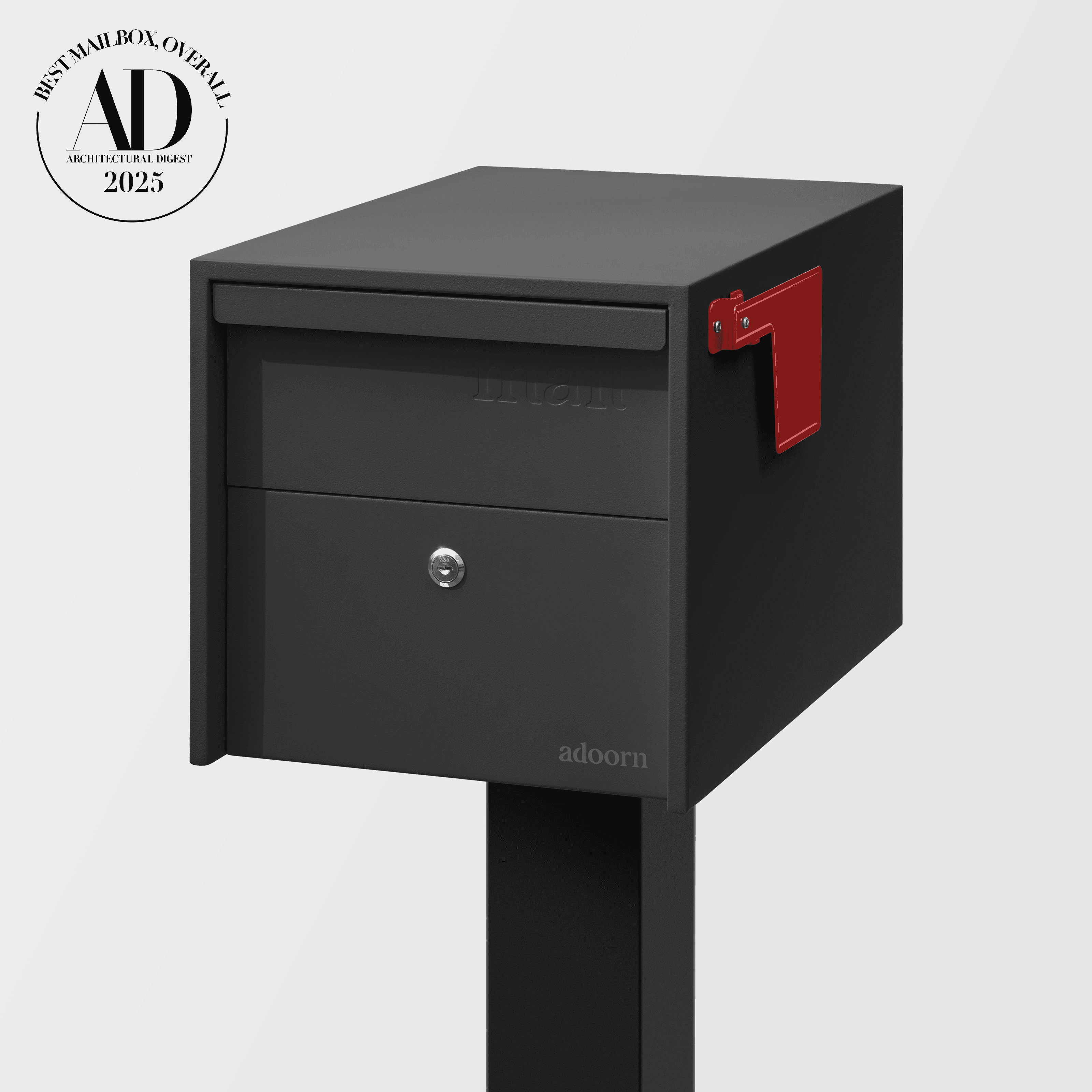Wall-mount mailbox by the front door — Hendersonville