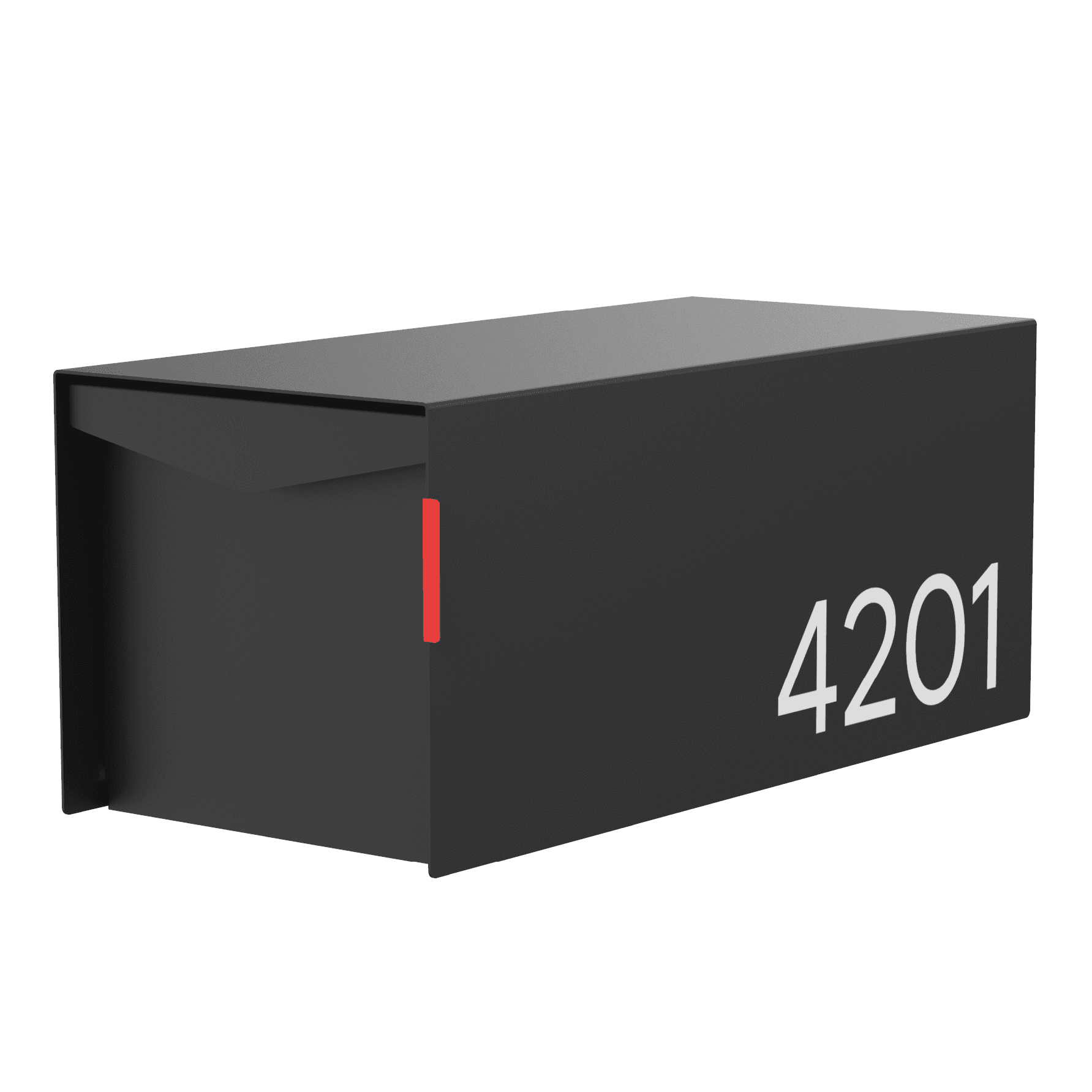 Real mailbox example — limestone stacked stone mailbox