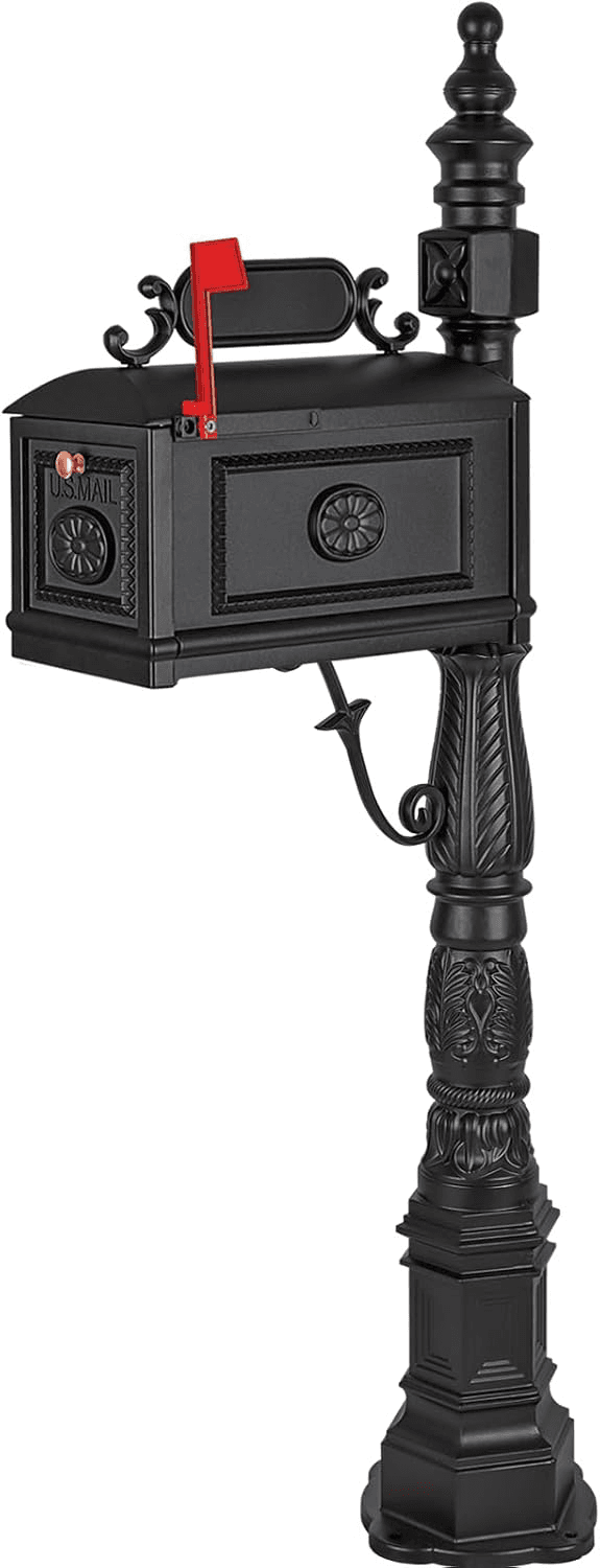 Real mailbox example — California river rock stone mailbox